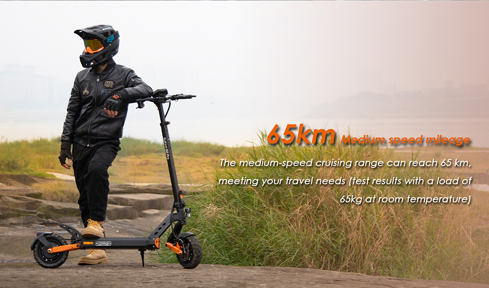 KuKirin G2 Pro (VMP) Electric Scooter, 500W Motor, 48V 15.6Ah batéria, 9-palcová vákuová pneumatika, max. rýchlosť 25 km/h, dojazd 65 km, predné a zadné kotúčové brzdy, odpružená tlmiaca funkcia