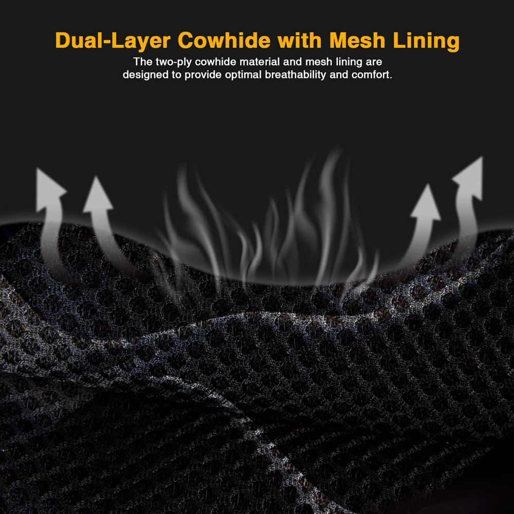 Mecpow Leather Welding Hood + Welding Heat Resistant Gloves