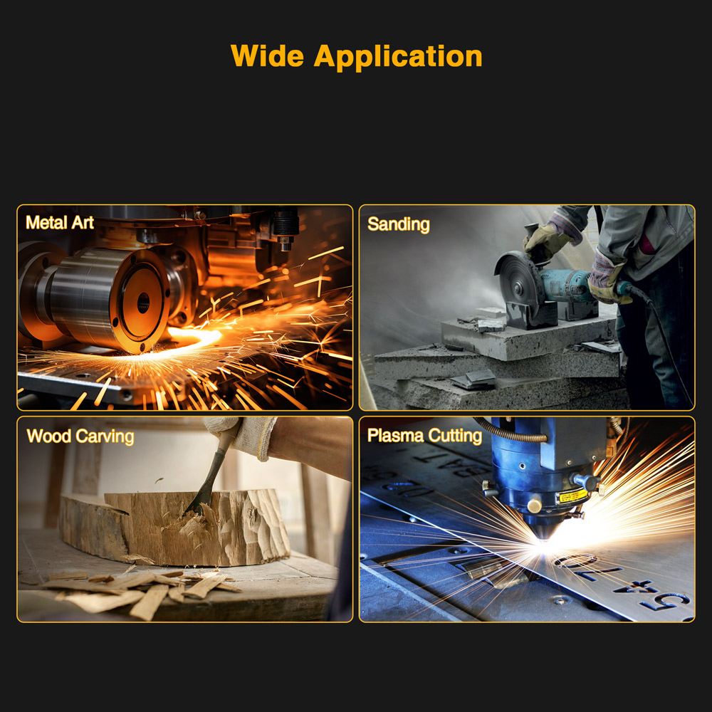 Mecpow Leather Welding Hood + Welding Heat Resistant Gloves