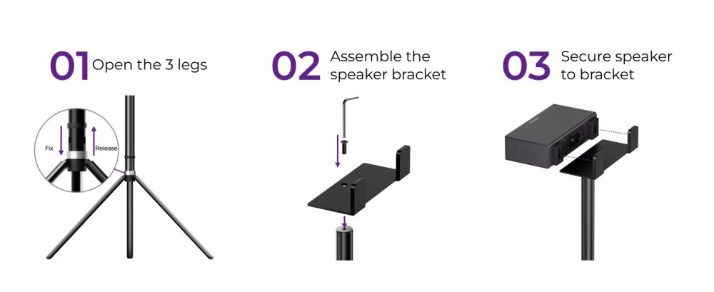 ULTIMEA Nova S80 5.1.Soundbar 2CH so stojanmi na reproduktory Pár, Dolby Atmos, špičkový výkon 520 W, 8