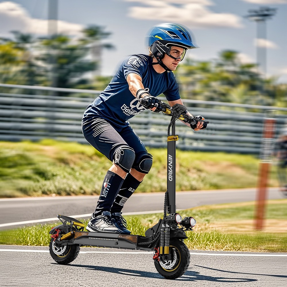 iENYRID ES6 Electric Scooter, 1000W*2 Motor, 48V 20.8Ah batéria, 10-palcové terénne pneumatiky, max. rýchlosť 55 km/h, dojazd 55 km, dvojkotúčové brzdy, pružinové tlmiče