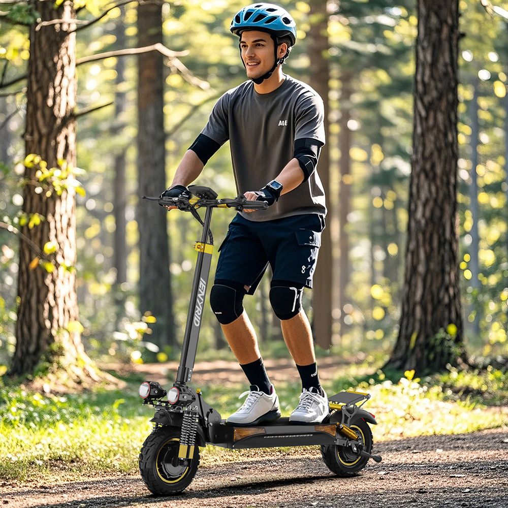 iENYRID ES6 Electric Scooter, 1000W*2 Motor, 48V 20,8Ah batéria, 10 palcové terénne pneumatiky, max. rýchlosť 55 km/h, dojazd 55 km, dvojkotúčové brzdy, pružinové tlmiče