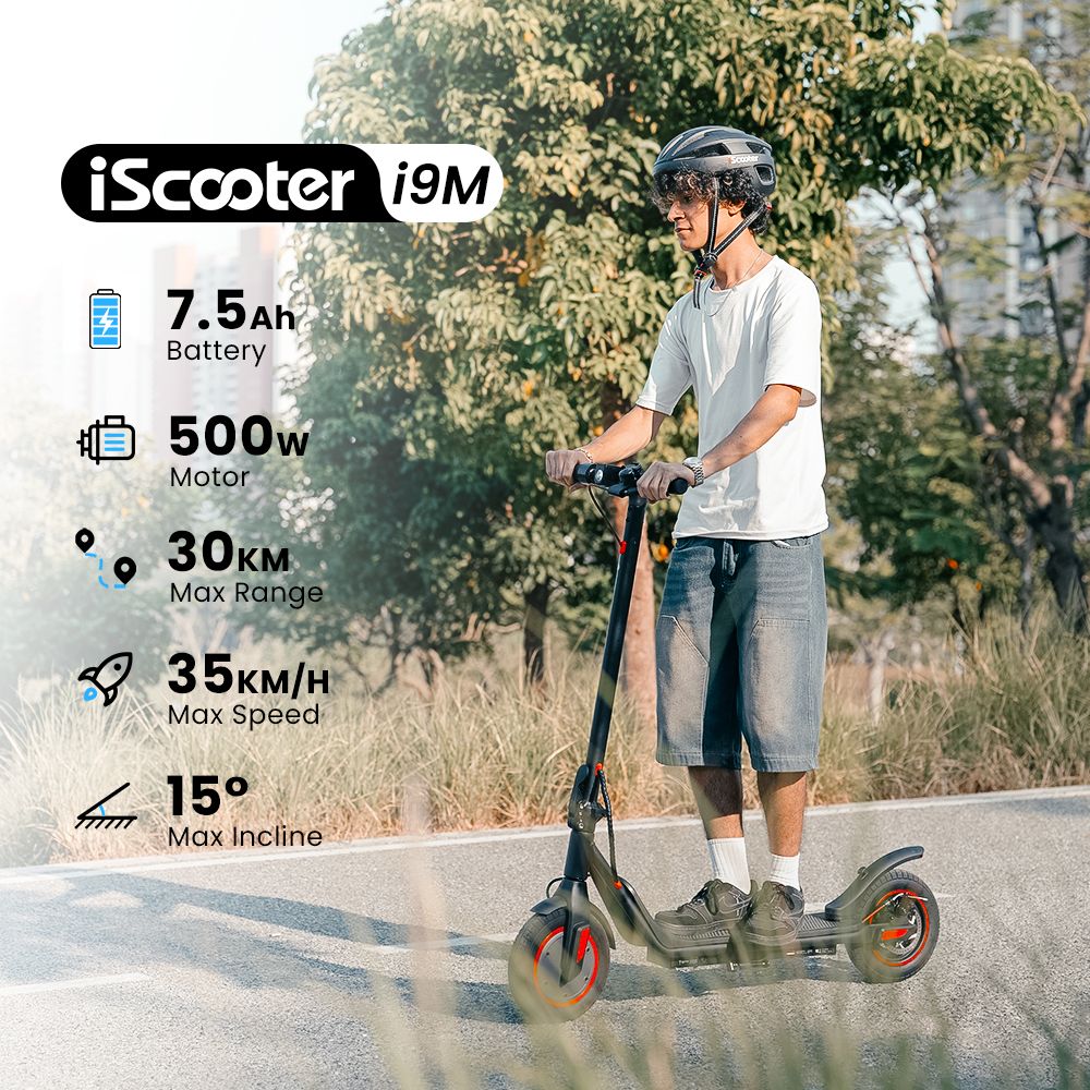 iScooter i9M Electric Scooter, 500W motor, 42V 7,5AH batéria, 10