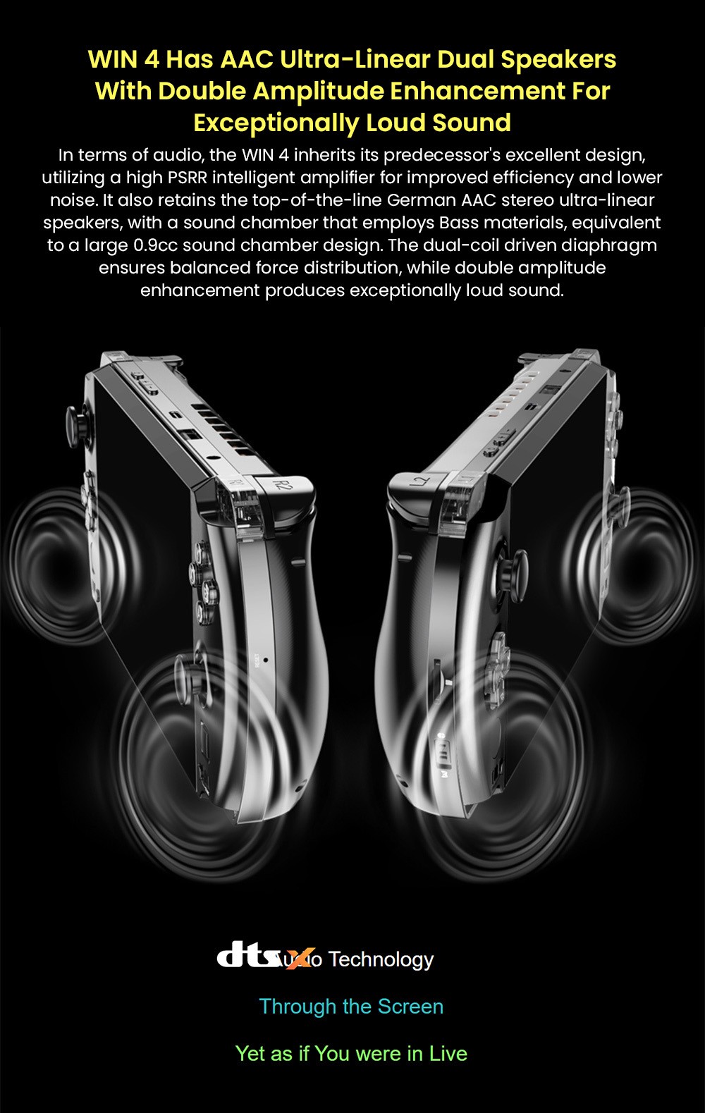 GPD WIN 4 (2025) Handheld Game Laptop, 6'' 1920x1080 Screen, AMD Ryzen 7 8840U 8 Cores Max 5.1GHz, 32GB LPDDR5x RAM 1TB SSD, WiFi6E Bluetooth5.3, 1*USB4, 1*Full-featured Type-C, 1*Charging Only Type-C, 1*Oculink, 3*USB3.2, 1*HDMI2.0, 1*RJ45 - EU Plug