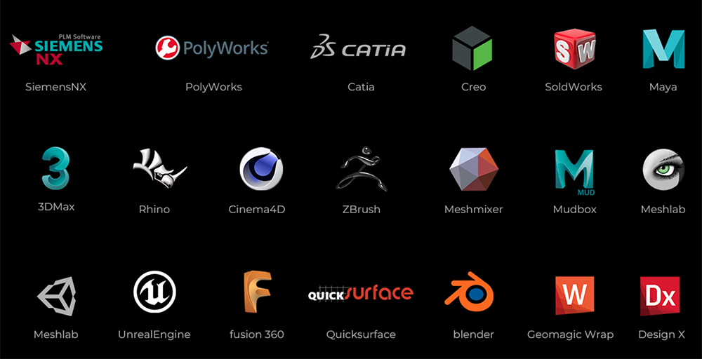 Creality RaptorX 3D Scanner, Wireless Hybrid 41 lines Blue Laser & NIR, Objects Between 5-4000mm, Wireless Handle, 0.02mm Accuracy