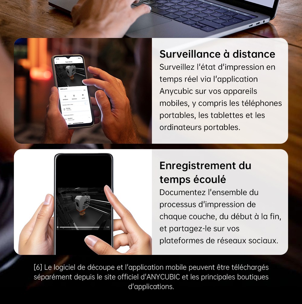 Imprimante 3D ANYCUBIC KOBRA S1 COMBO, impression 8 couleurs &eacute;clatantes, vitesse ultra-rapide de 600 mm/s, mise &agrave; niveau automatique, t&ecirc;te d'impression 320 &deg;C, ultra-silencieuse 44 dB, construction CoreXY, 250 x 250 x 250 mm