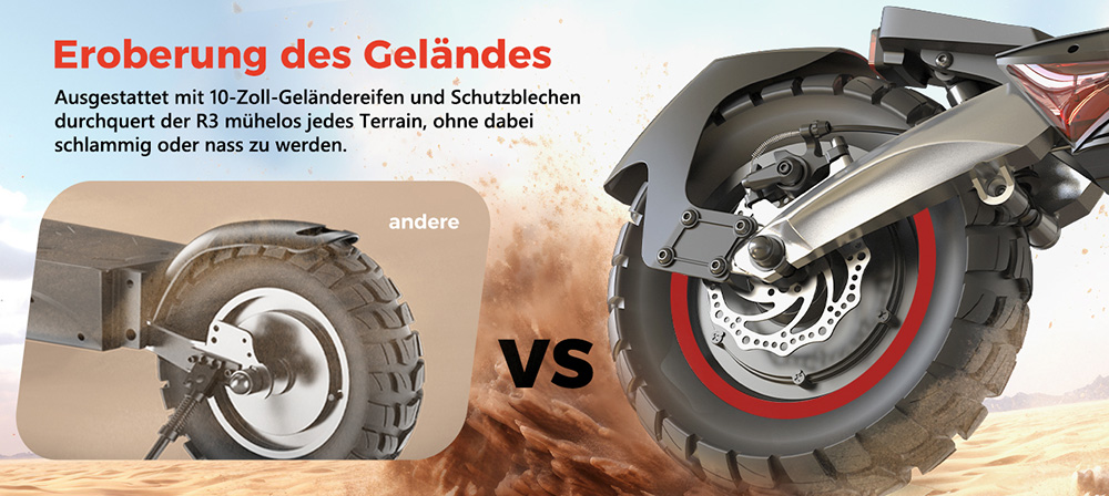 CIRCOOTER R3 Electric Scooter ABE Version, 500W Motor, 48V 15Ah Battery, 10 inch Tires, 20km/h Max Speed, 100km Range, Disc Brake + Electronic Brake, APP Control