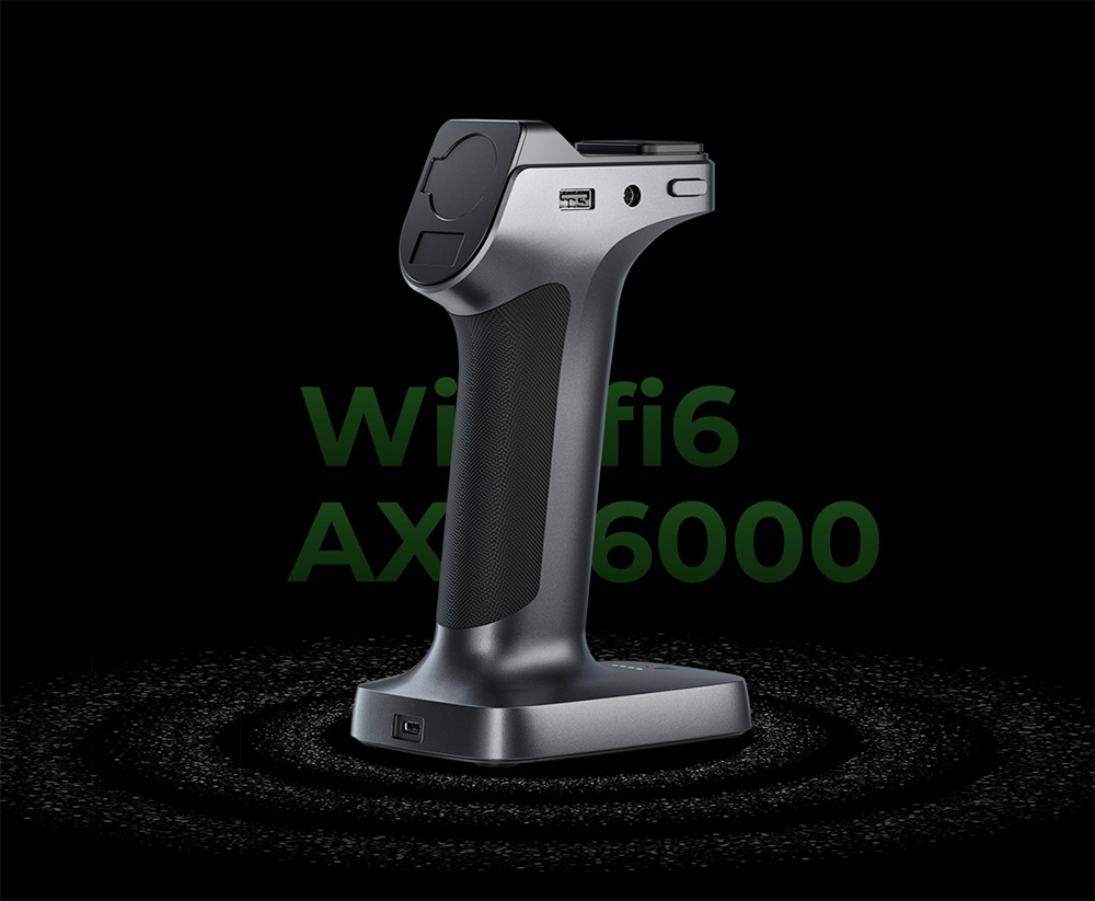 Creality RaptorX 3D Scanner, Wireless Hybrid 41-line Blue Laser & NIR, Objects Between 5-4000mm, Wireless Handle, 0.02mm Accuracy