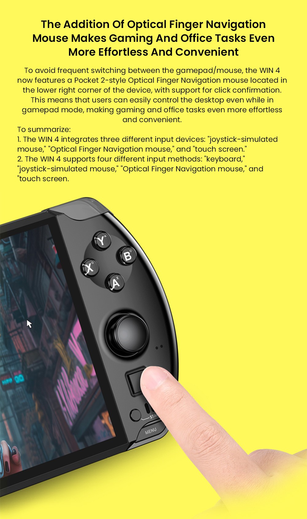 GPD WIN 4 (2025) Handheld Game Laptop, 6'' 1920x1080 Screen, AMD Ryzen 7 8840U 8 Cores Max 5.1GHz, 32GB LPDDR5x RAM 1TB SSD, WiFi6E Bluetooth5.3, 1*USB4, 1*Full-featured Type-C, 1*Charging Only Type-C, 1*Oculink, 3*USB3.2, 1*HDMI2.0, 1*RJ45 - EU Plug