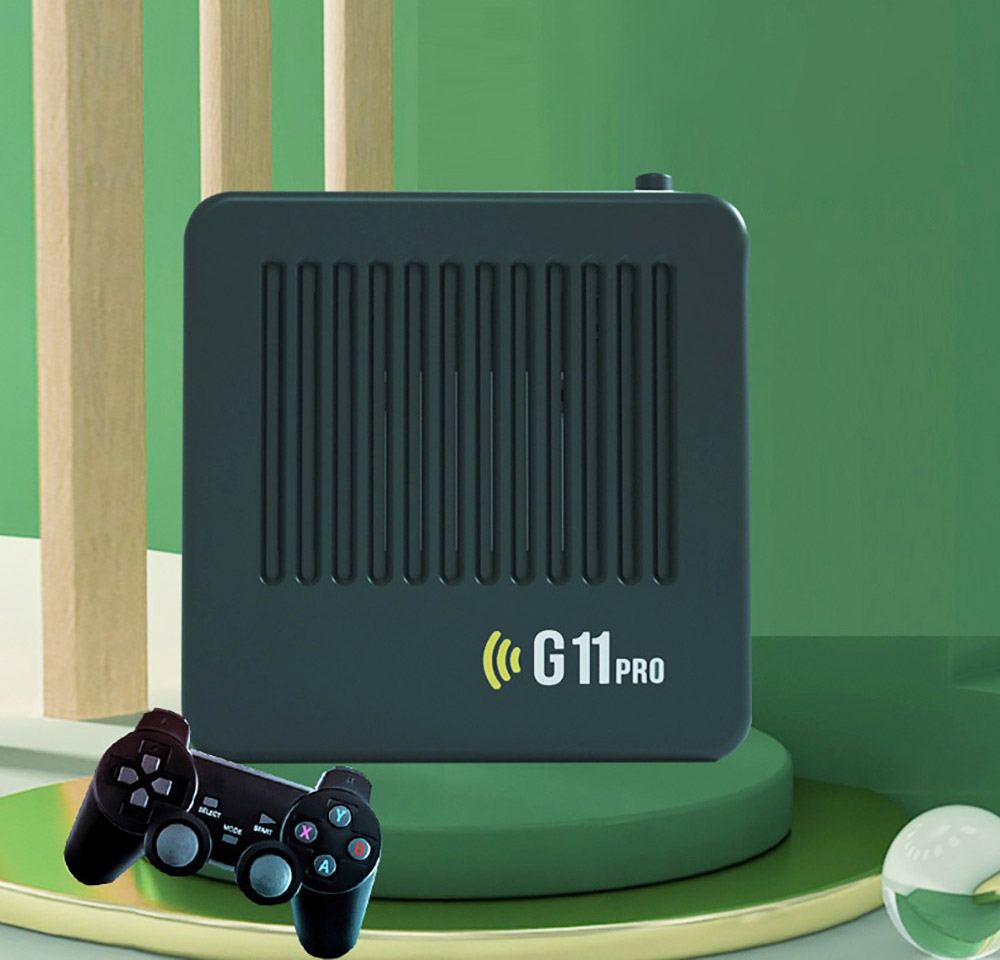 G11 Pro Game Box Amlogic S905X3 64-bit, 16GB eMMC, Android 9.0, 5G WiFi, 256GB TF Card - 30,000 Games - EU Plug
