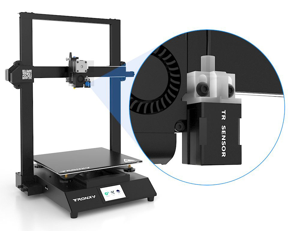 TRONXY XY-3 Pro V2 Direct Drive 3D Printer 300x300x400mm Upgraded BMG Extruder 3D Printer Fast Assembly with Glass Platf
