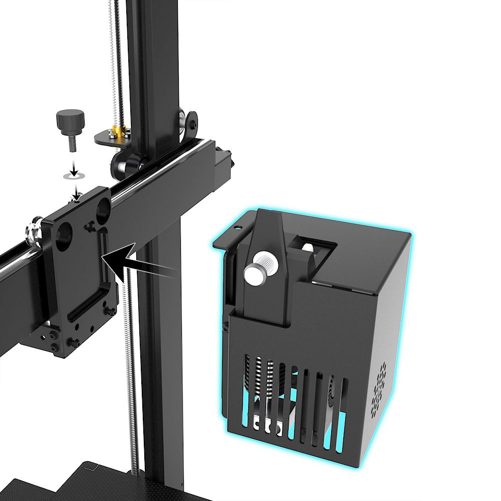 TRONXY XY-3 Pro V2 Direct Drive 3D Printer 300x300x400mm Upgraded BMG Extruder 3D Printer Fast Assembly with Glass Platf