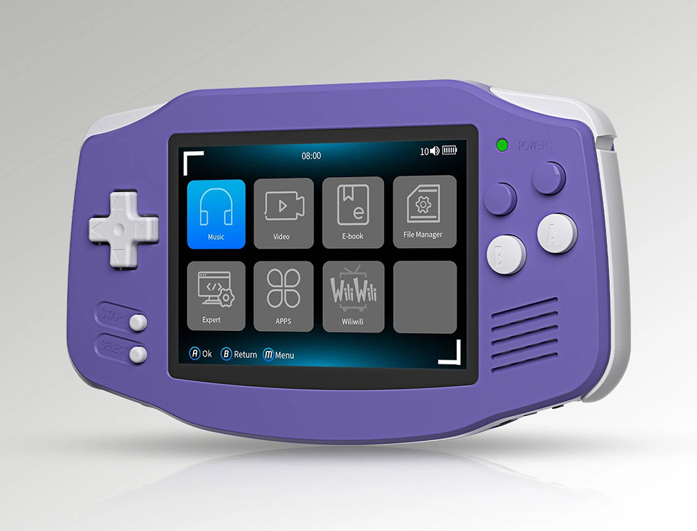 ANBERNIC RG34XX Game Console, 32GB TF Card, 3.4-inch IPS Screen, Linux 64-bit, 30+ Emulators, 7 Hours of Battery Life - Black