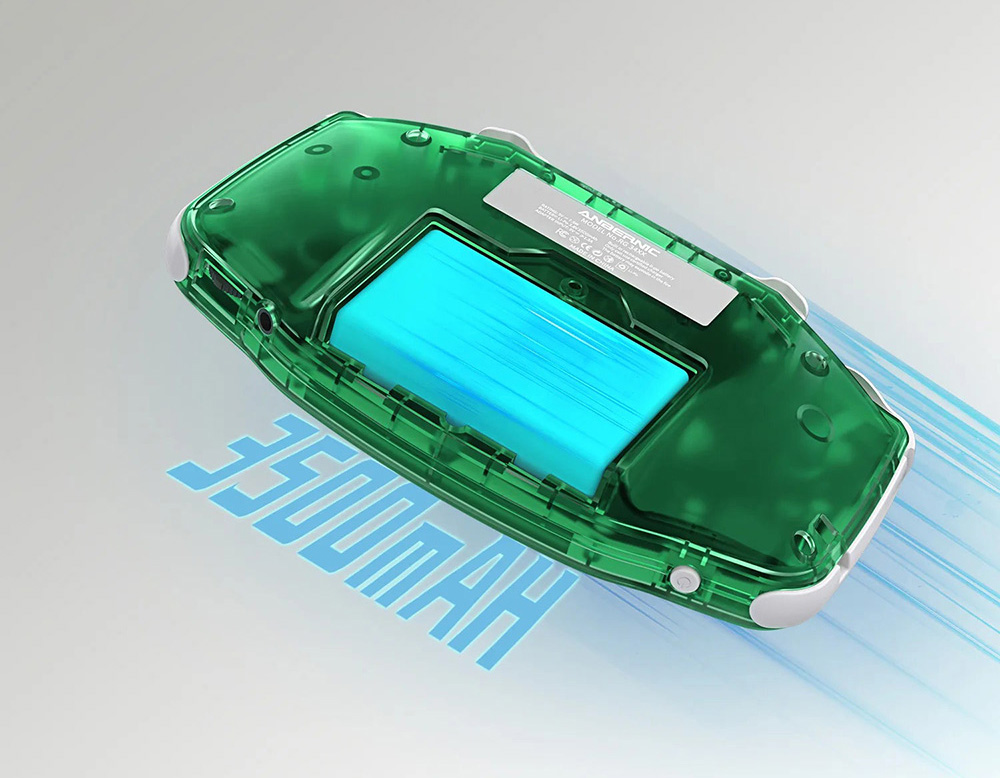 ANBERNIC RG34XX Game Console, 32GB TF Card, 3.4-inch IPS Screen, Linux 64-bit, 30+ Emulators, 7 Hours of Battery Life - Black