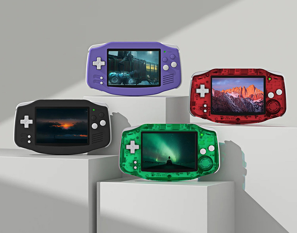 ANBERNIC RG34XX Game Console, 32GB TF Card, 3.4-inch IPS Screen, Linux 64-bit, 30+ Emulators, 7 Hours of Battery Life - Black