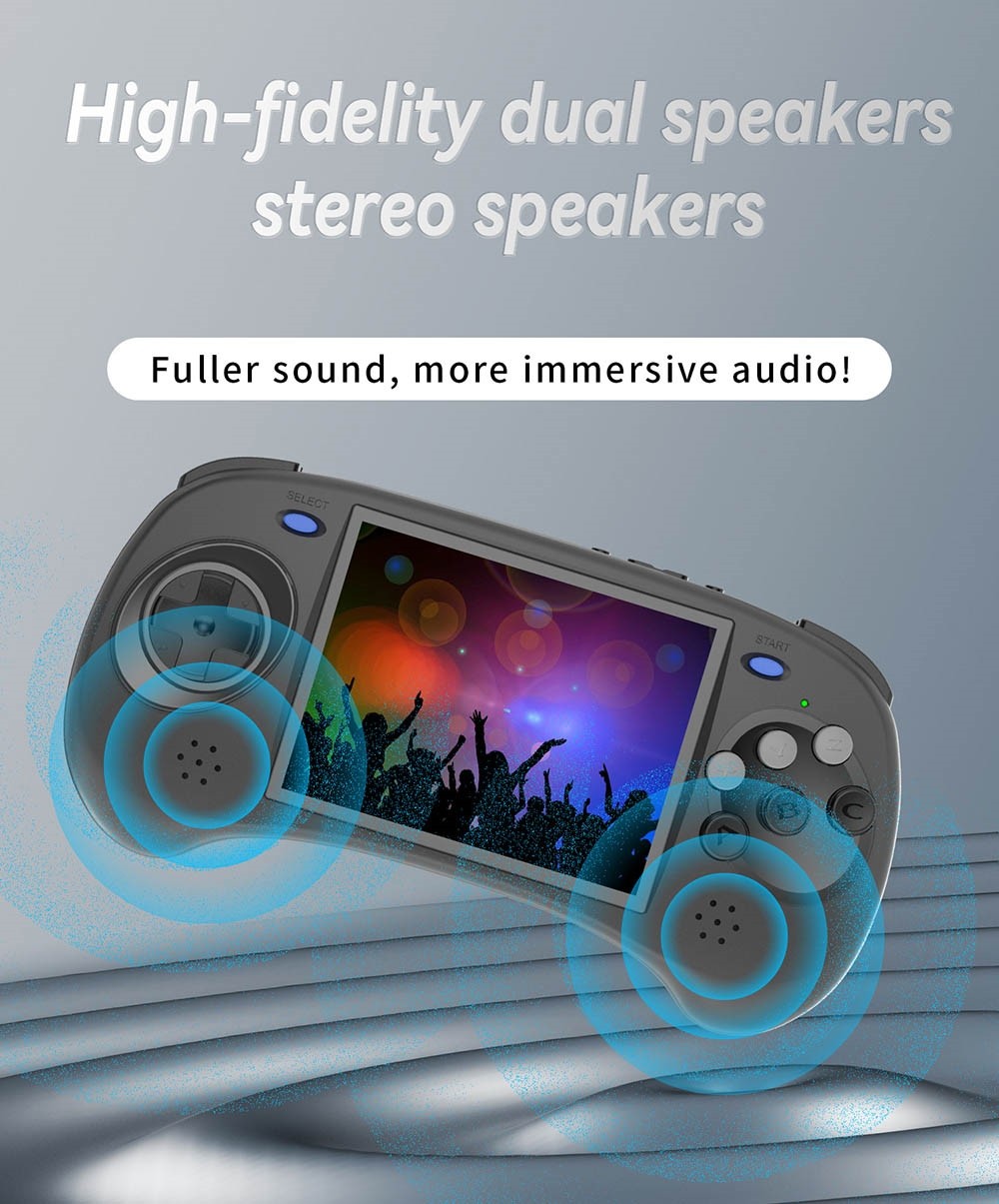 Refurbished ANBERNIC RG ARC-D Game Console, Touch Screen, 128GB TF Card, 32GB Android 16GB Linux, 2GB LPDDR4, HDMI Output - Black