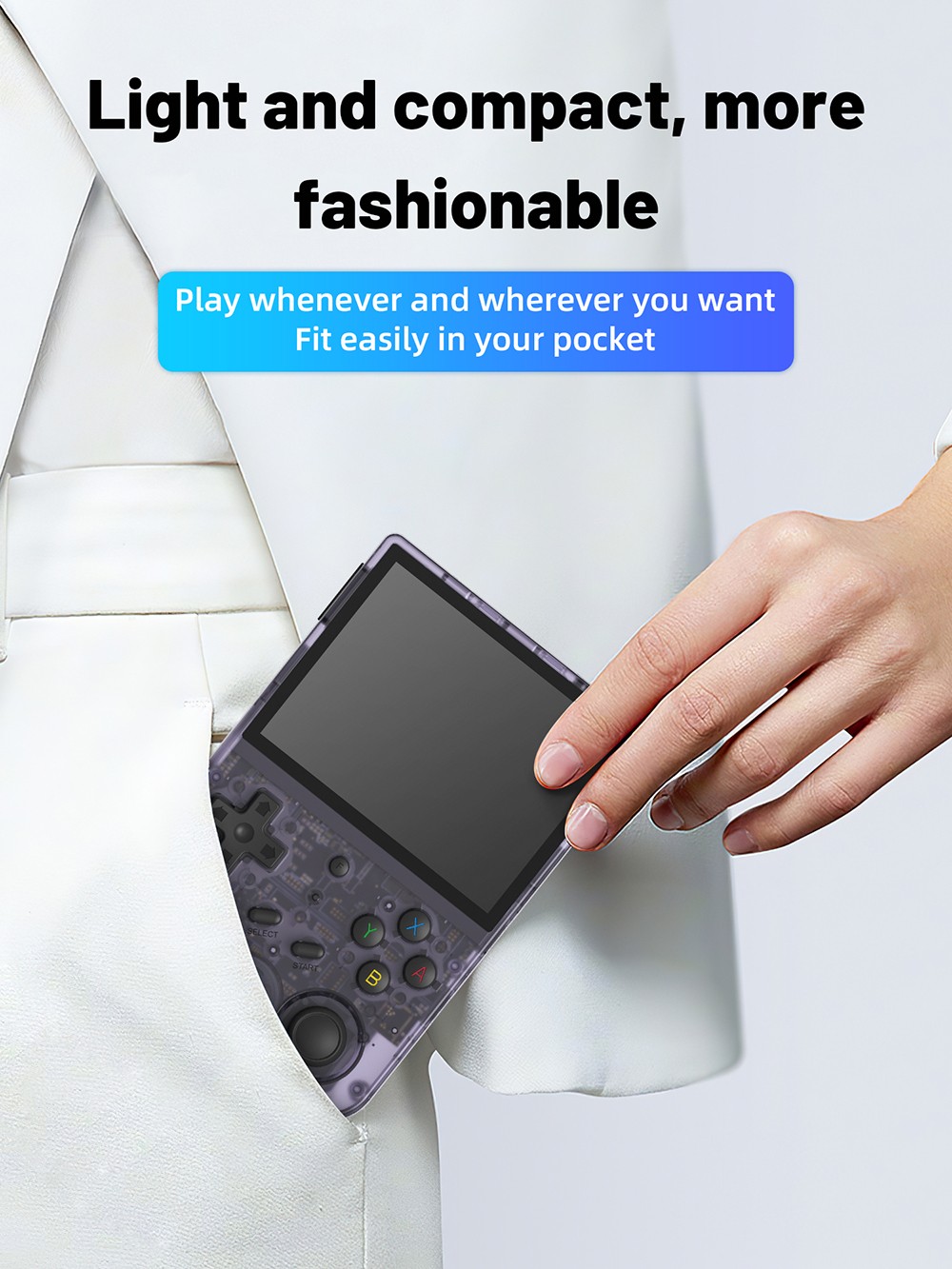 Refurbished ANBERNIC RG353V Portable Game Console Android 32GB eMMC+16GB Linux+256GB Game TF Card 3.5'' IPS Retro WiFi Bluetooth