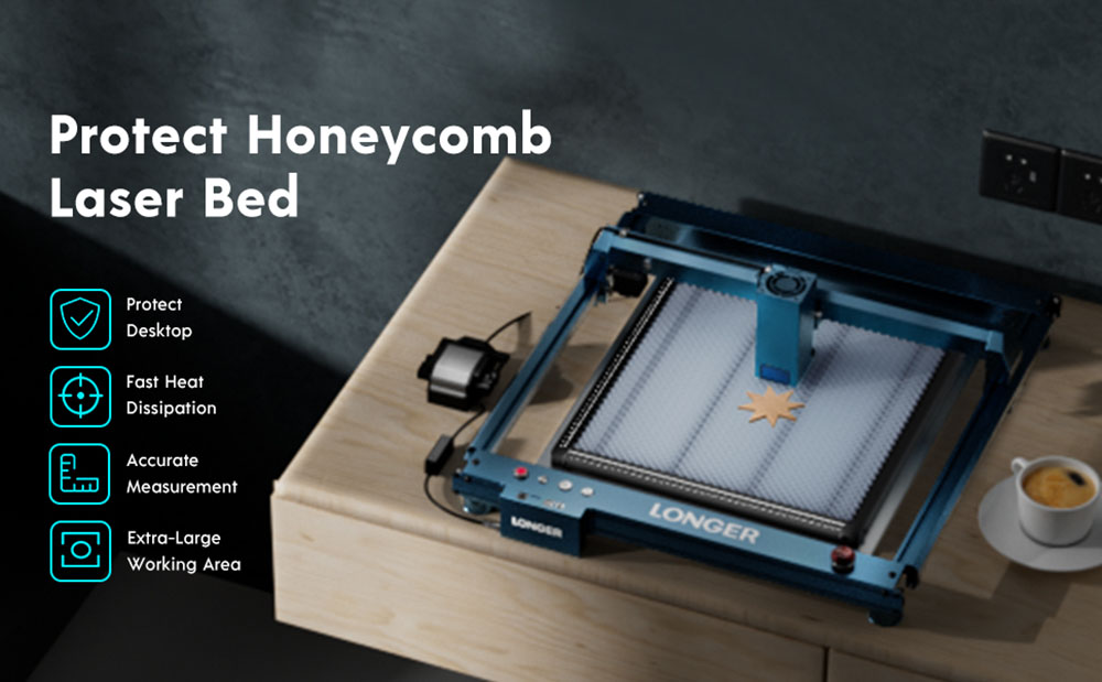 Longer Honeycomb Laser Bed 440*440*22mm
