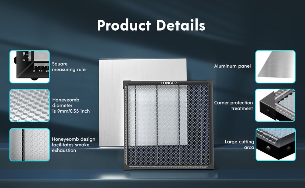 Longer Honeycomb Laser Bed 440*440*22mm
