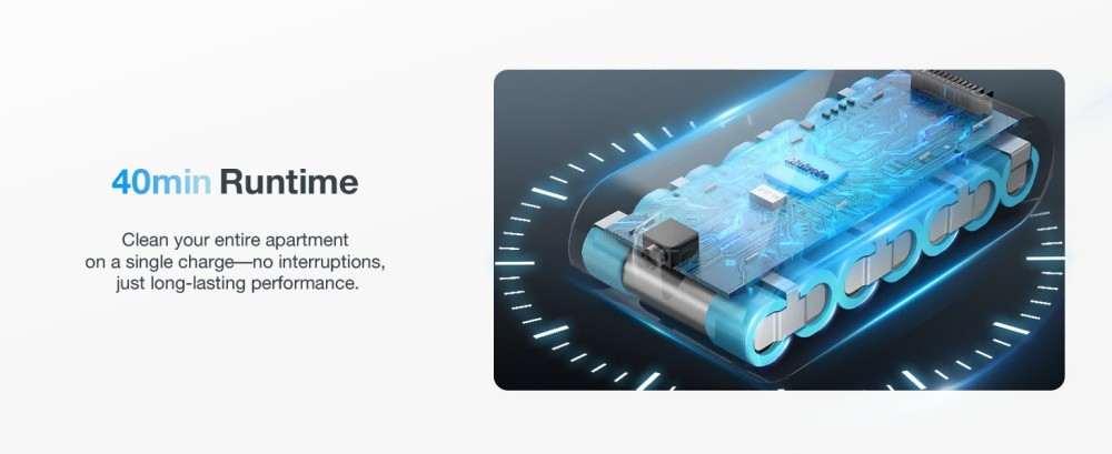 MOOSOO S6 Kabelloser Stabstaubsauger, 18 kPa starke Saugkraft, 40 Min. Laufzeit, 1-Liter-Staubbeh&auml;lter, Aufladen &uuml;ber Typ C, 5-stufige HEPA-Filterung