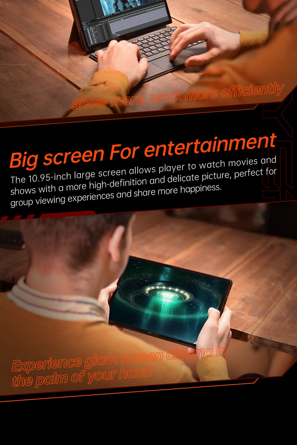 One Netbook OneXPlayer X1 Pro Handheld Gaming PC, AMD Ryzen AI 9 HX 370 12 Cores Max 5.1GHz, 10.95'' 2560*1600 120Hz LTPS Screen, 32GB LPDDR5x 7500MHz RAM 1TB SSD, 2*USB-C, 1*USB3.2, 1*TF Card, 1* Oculink, 1*3.5mm Audio, Harman Sound System - EU Plug