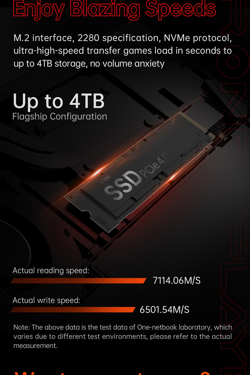 One Netbook OneXPlayer X1 Pro Handheld Gaming PC, AMD Ryzen AI 9 HX 370 12 Cores Max 5.1GHz, 10.95'' 2560*1600 120Hz LTPS Screen, 64GB LPDDR5x 7500MHz RAM 4TB SSD, 2*USB-C, 1*USB3.2, 1*TF Card, 1* Oculink, 1*3.5mm Audio, Harman Sound System - US Plug