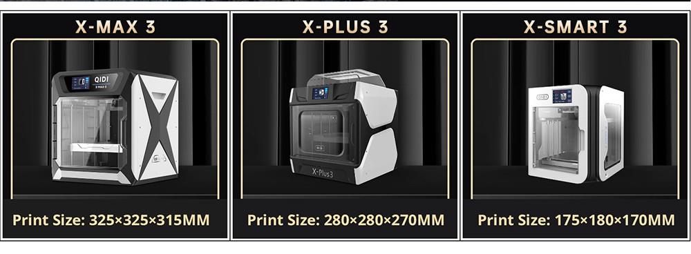 Refurbished QIDI Tech X-Smart 3 3D Printer, Auto Levelling, 500mm/s Printing Speed, Flexiable HF Board, Filament Detection, Resonance Compensation, 175*180*170mm