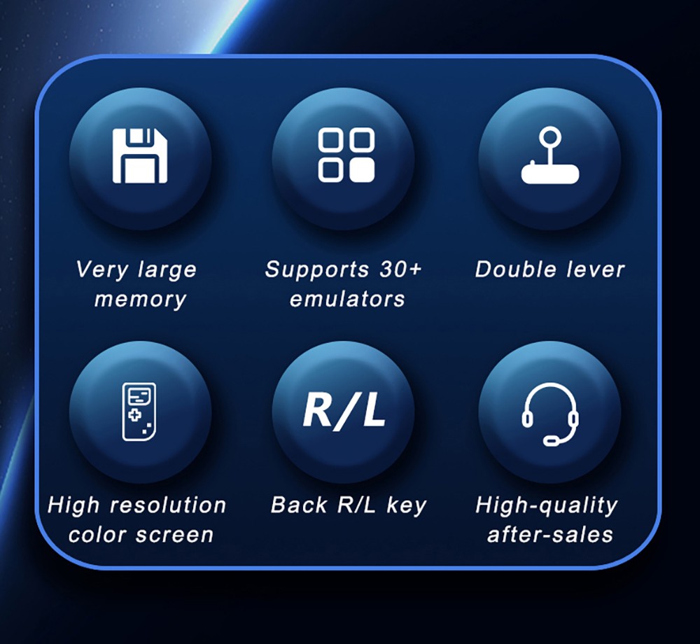 R36 Pro Handheld Game Console, 128GB TF Card with 30000 Games, Open Source Linux, 3.5-inch IPS Screen, 30+ Emulators, 6 Hours Battery Life - Black