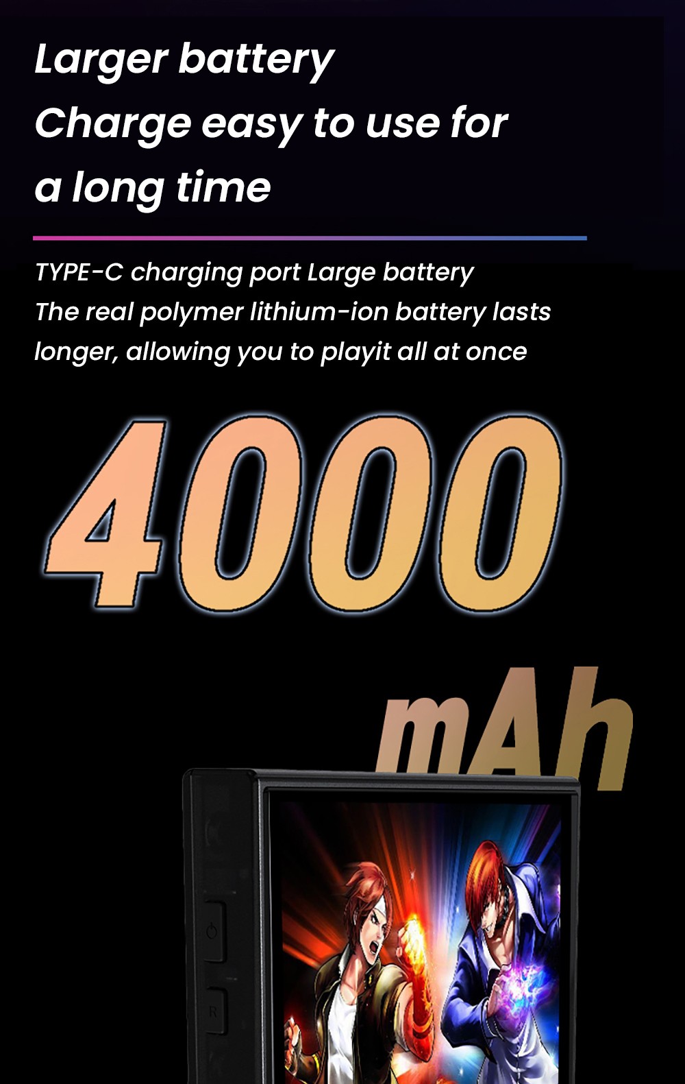 R36 Pro Handheld Game Console, 64GB TF Card with 20000 Games, Open Source Linux, 3.5-inch IPS Screen, 30+ Emulators, 6 Hours Battery Life - Black