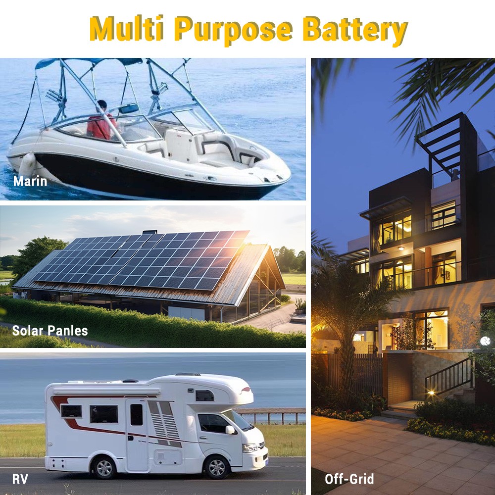 SHMAG 12V 100Ah LiFePO4 Lithium Battery, BMS 4000+Deep Cycles for Home RV, Non-Bluetooth