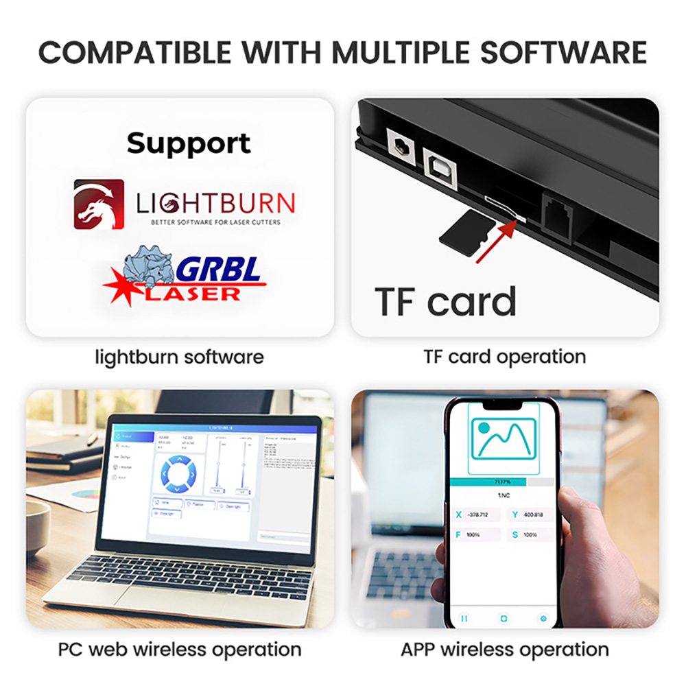 Tyvok Spider A1 Laser Engraver and Cutter 10W 800L 800x400mm