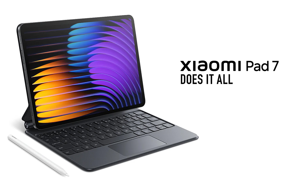 Xiaomi Pad 7 Tablet Chinese Version, 11.1 inch 3200*2136 Screen, Snapdragon 7 8 Core Max 2.8GHz, 8GB RAM 256GB ROM, 13MP+8MP Camera, 8850mAh Battery, WiFi 6E Bluetooth 5.4, Dolby Atmos - Black