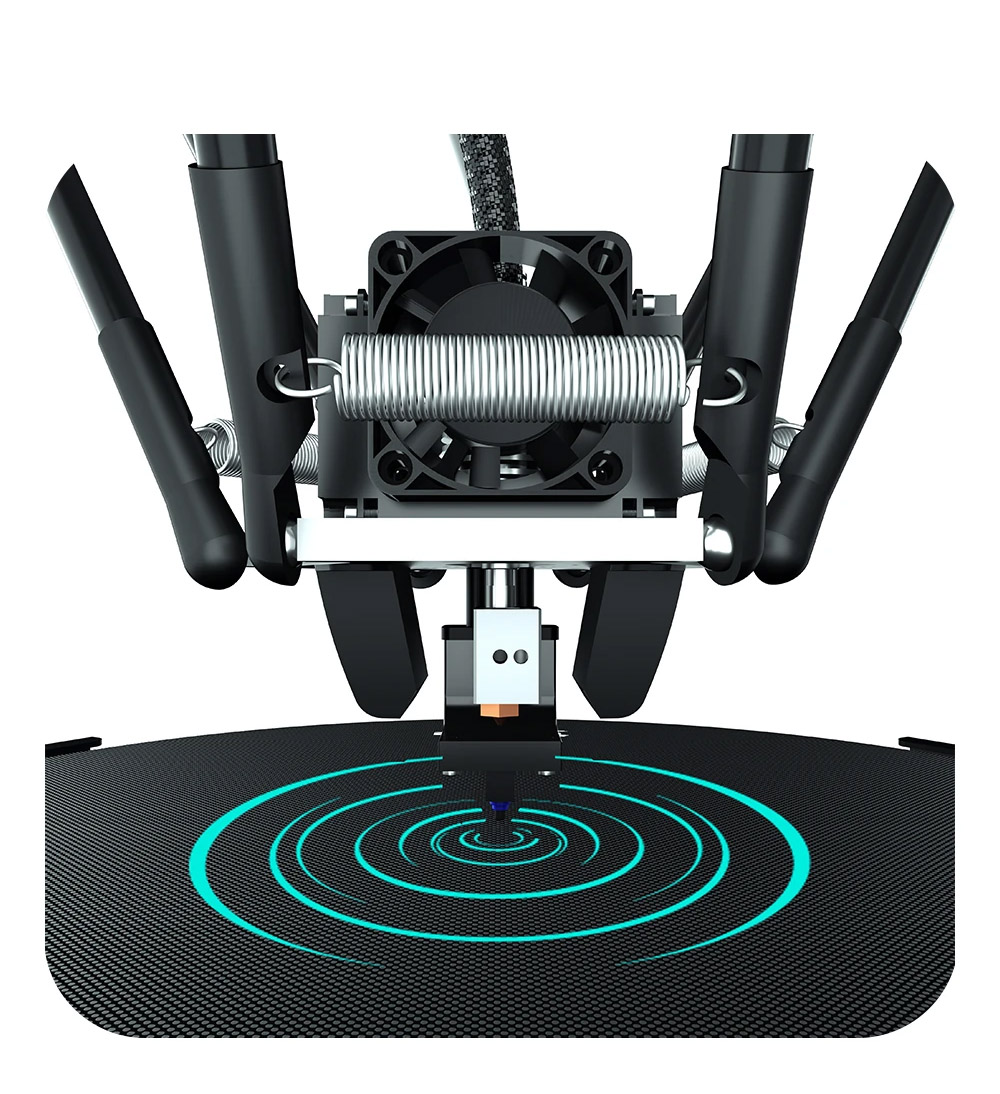 FLSUN SR Delta 3D Printer, Pre-assembled, Dual Drive Extruder, Auto Levelling, 200mm/s Fast Printing, Capacitive Touch Screen, 260mm*260mm330mm