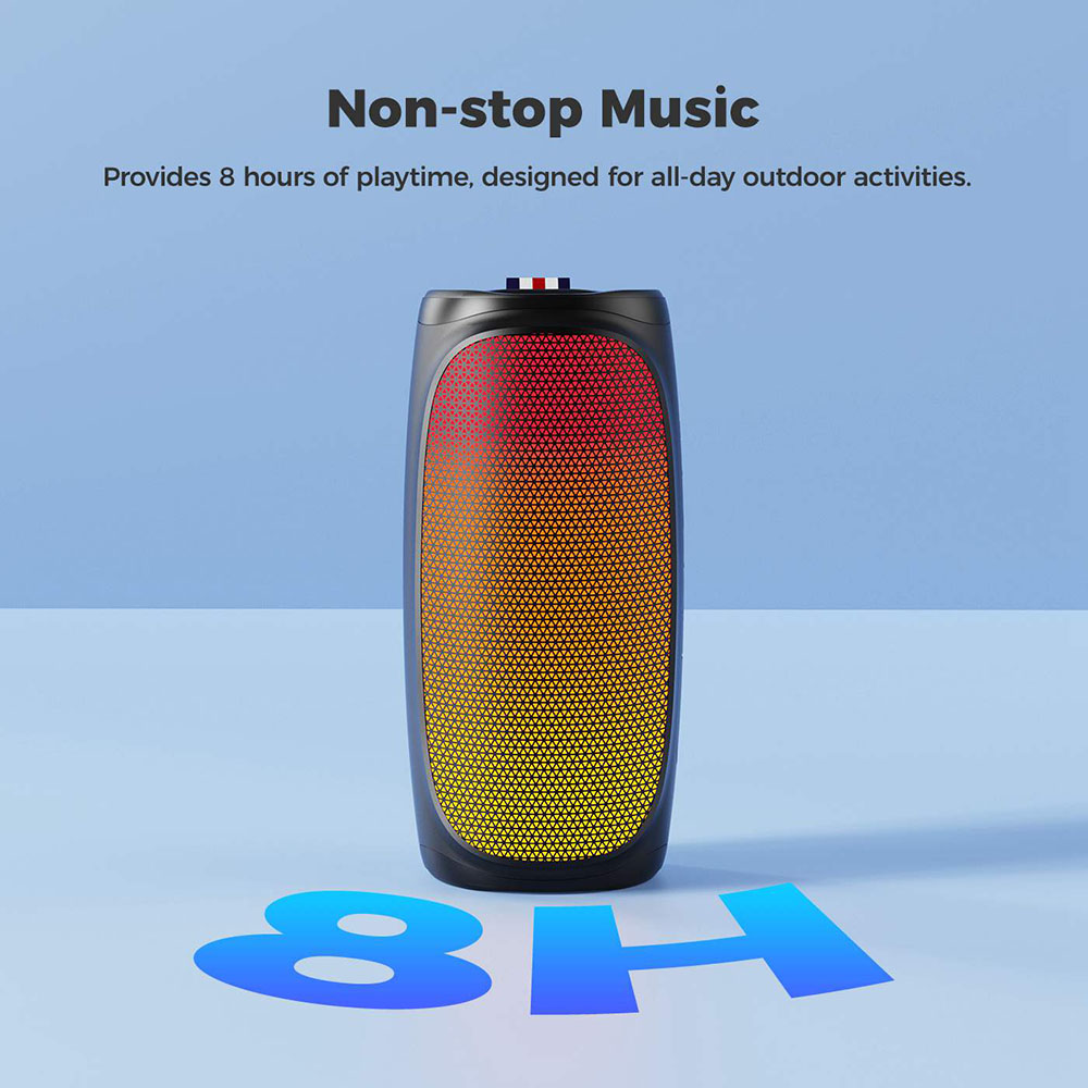 SOUNARC XR3 Portable Speaker, Bluetooth 5.3, Up to 8 Hours Playtime