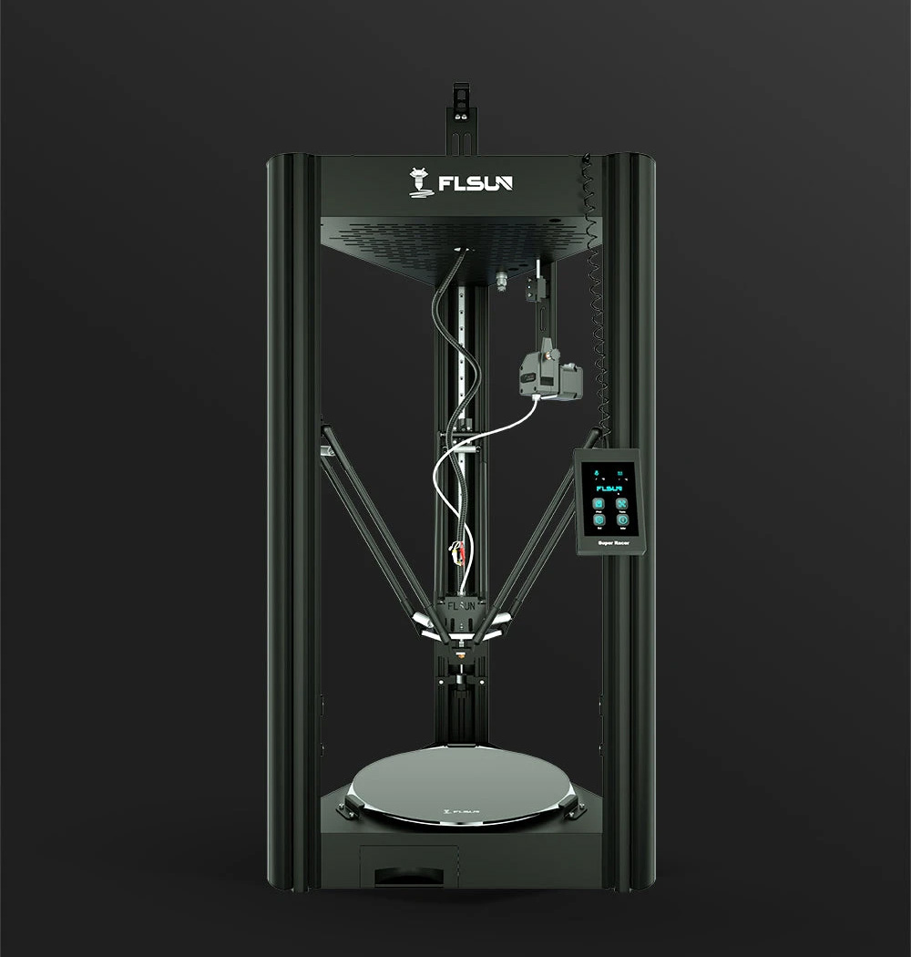 FLSUN SR Delta 3D Printer, Pre-assembled, Dual Drive Extruder, Auto Levelling, 200mm/s Fast Printing, Capacitive Touch Screen, 260mm*260mm330mm