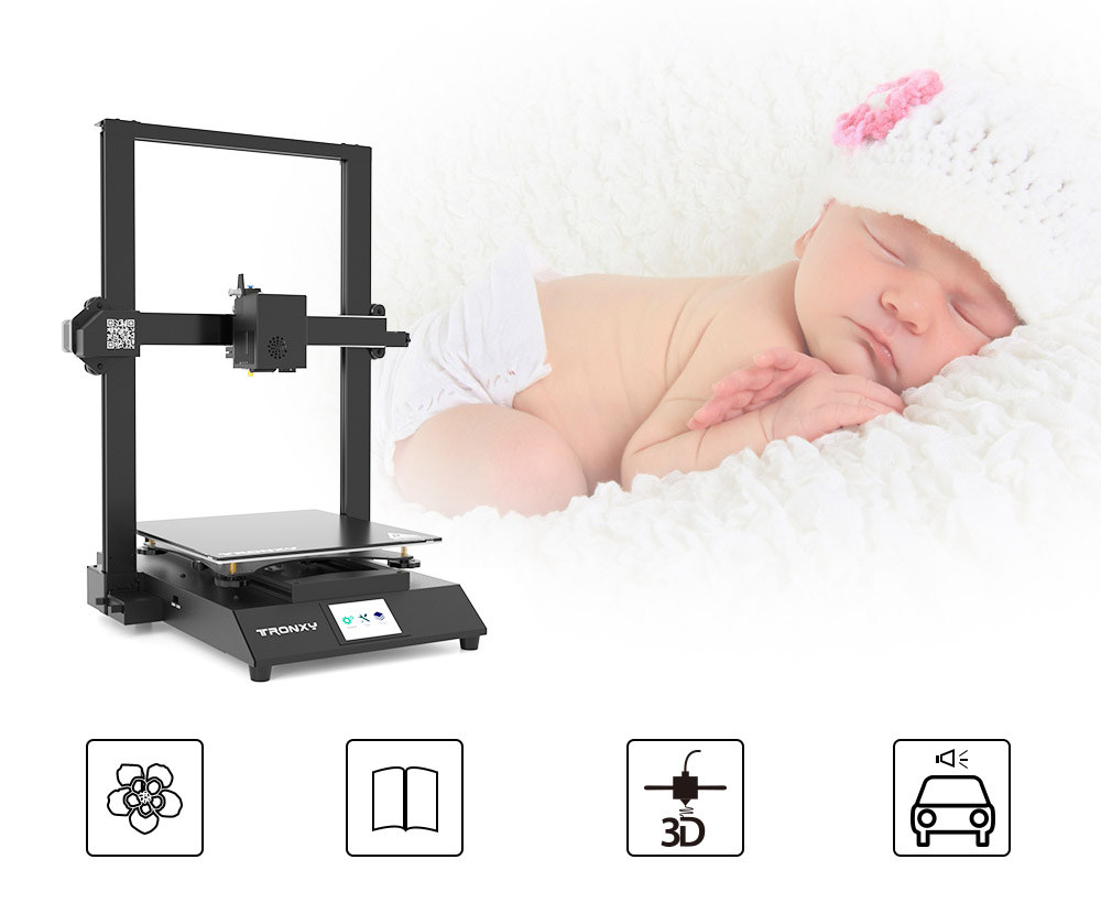 TRONXY XY-3 Pro V2 Direct Drive 3D Printer 300x300x400mm Upgraded BMG Extruder 3D Printer Fast Assembly with Glass Platf