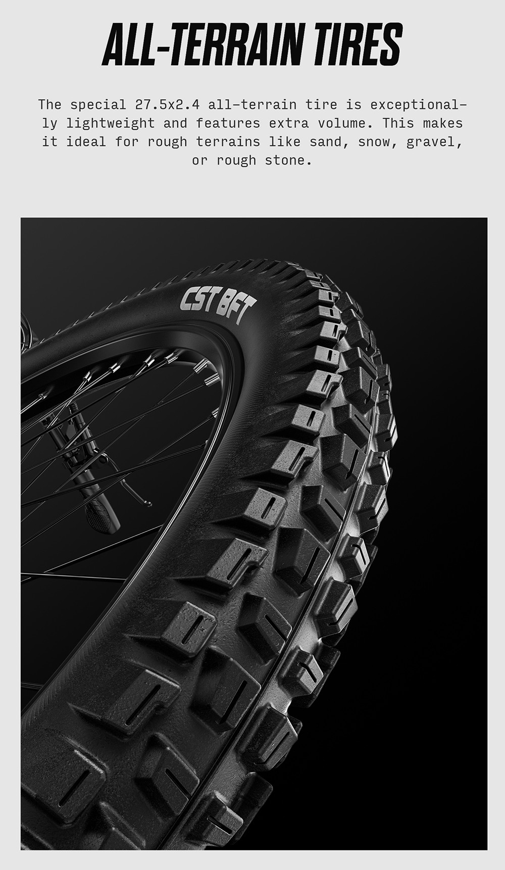 RANDRIDE YG90B Elektrofahrrad, 1000-W-Motor, 45 km/h H&ouml;chstgeschwindigkeit, 48 V, 17 Ah Akku, 80&ndash;90 km/h maximale Reichweite, 27,5 x 2,4 Zoll CST-Reifen, 120 kg Tragkraft