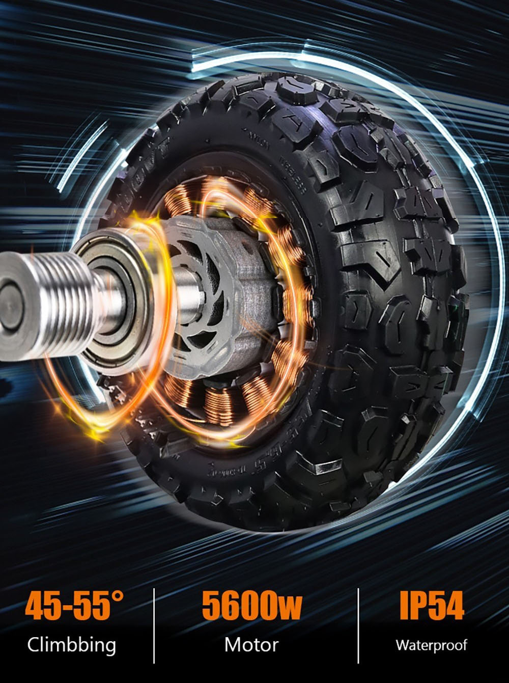 ARWIBON Q06 Pro Electric Scooter 11 inch Off-road Tire 60V 2800W Dual Motor 55-75km/h Max Speed 27Ah Battery 50-70kmRang