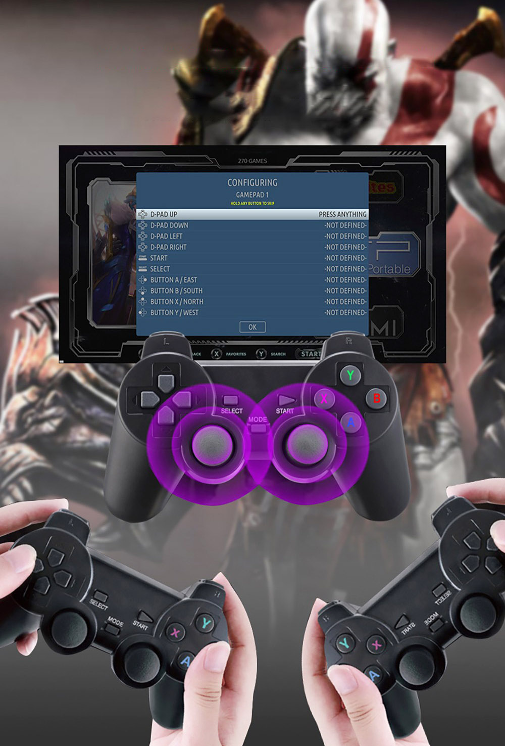 G11 Pro Game Box Amlogic S905X3 64-bit, 16GB eMMC, Android 9.0, 5G WiFi, 256GB TF Card - 30,000 Games - EU Plug