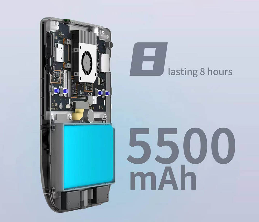 ANBERNIC RG406V Android 13 Game Console, 4-inch 960*720P IPS Touchscreen, 8GB LPDDR4 +128GB UFS2.2, 1080p Output, 5G WiFi, Bluetooth 5.0, Moonlight Streaming - White