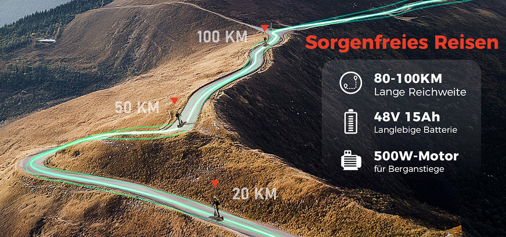 CIRCOOTER R3 Electric Scooter ABE Version, 500W Motor, 48V 15Ah Battery, 10 inch Tires, 20km/h Max Speed, 100km Range, Disc Brake + Electronic Brake, APP Control