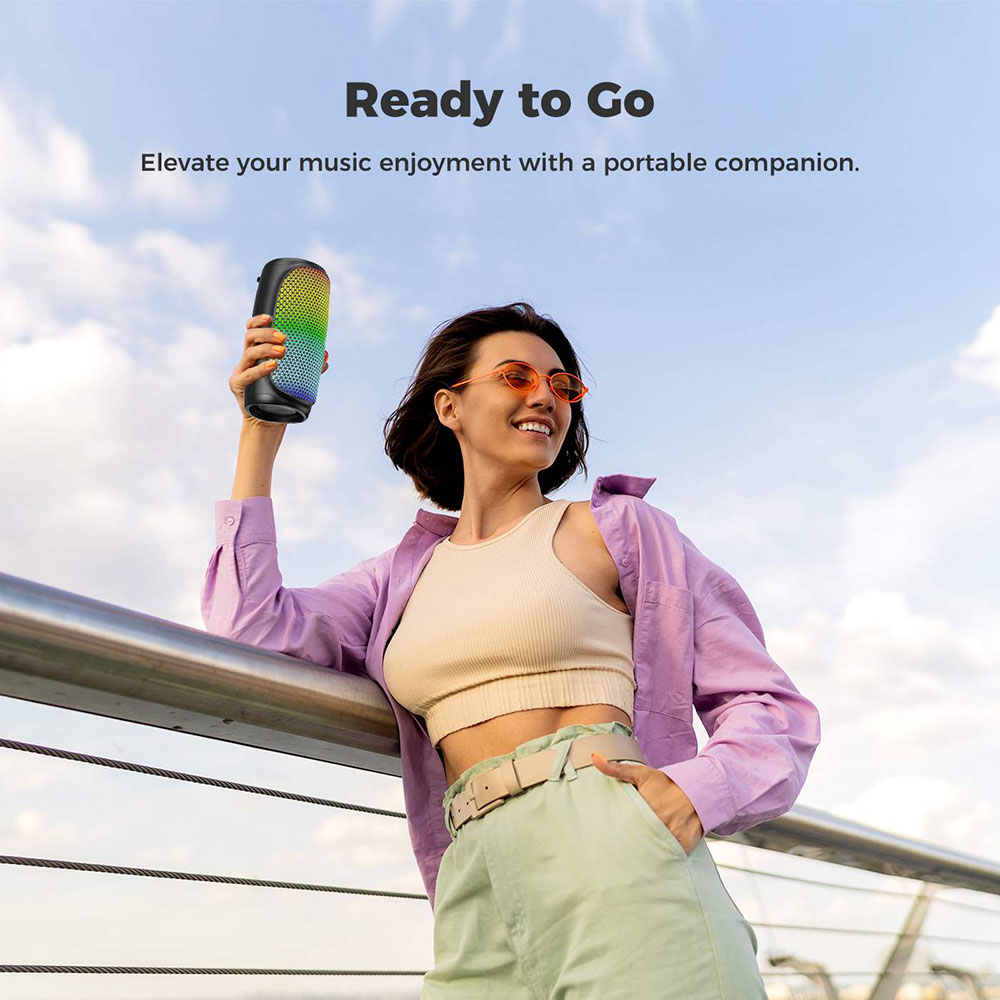 SOUNARC XR3 Portable Speaker, Bluetooth 5.3, Up to 8 Hours Playtime