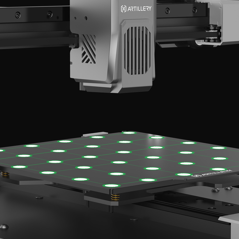 Artillery Sidewinder X4 Pro Imprimante 3D, 240*24*260mm, vitesse d'impression 500mm/s, rail linéaire axe X Y, extrudeuse à entraînement direct, nivellement automatique 81 points, double tige de traction, buse de nettoyage automatique