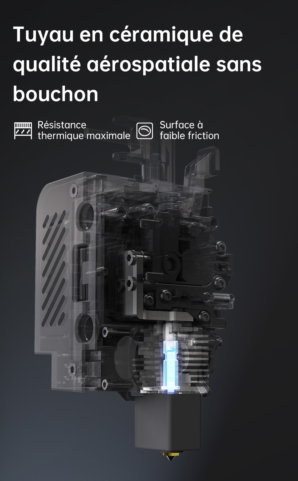 Imprimante 3D ANYCUBIC KOBRA S1 COMBO, impression 8 couleurs &eacute;clatantes, vitesse ultra-rapide de 600 mm/s, mise &agrave; niveau automatique, t&ecirc;te d'impression 320 &deg;C, ultra-silencieuse 44 dB, construction CoreXY, 250 x 250 x 250 mm