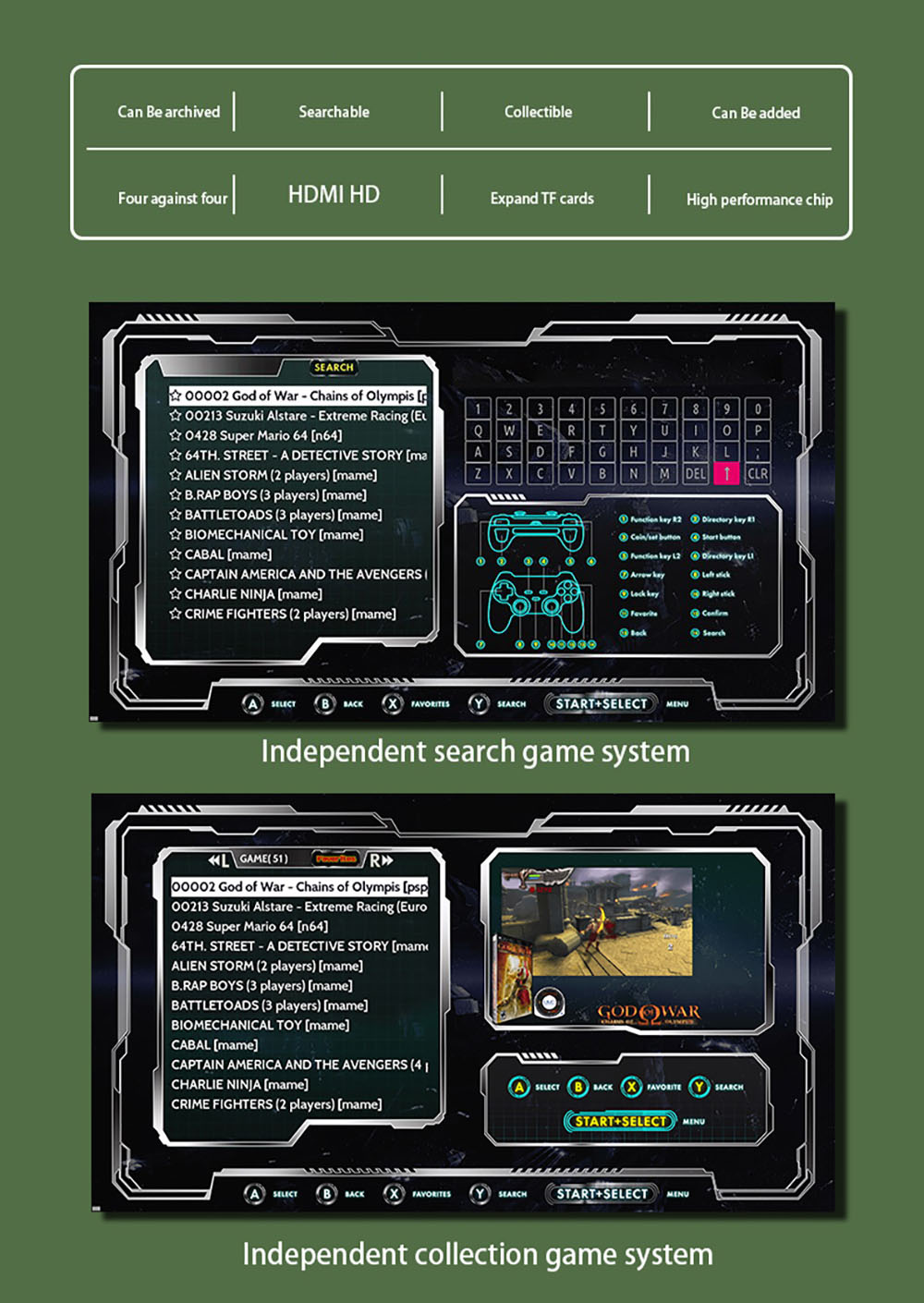 G11 Pro Game Box Amlogic S905X3 64-bit, 16GB eMMC, Android 9.0, 5G WiFi, 256GB TF Card - 30,000 Games - EU Plug