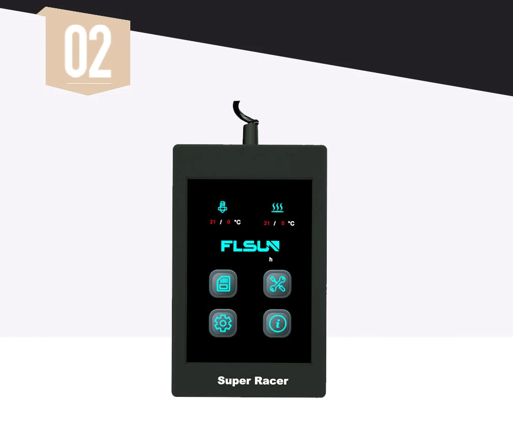 FLSUN SR Delta 3D Printer, Pre-assembled, Dual Drive Extruder, Auto Levelling, 200mm/s Fast Printing, Capacitive Touch Screen, 260mm*260mm330mm