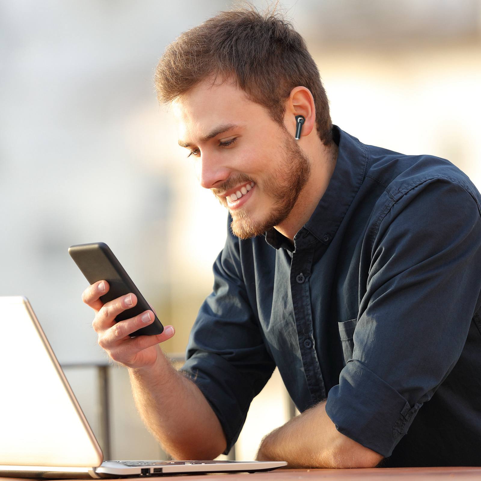 Tronsmart Sounfii R4 TWS ENC Call Noise Reduction Earbuds - Black