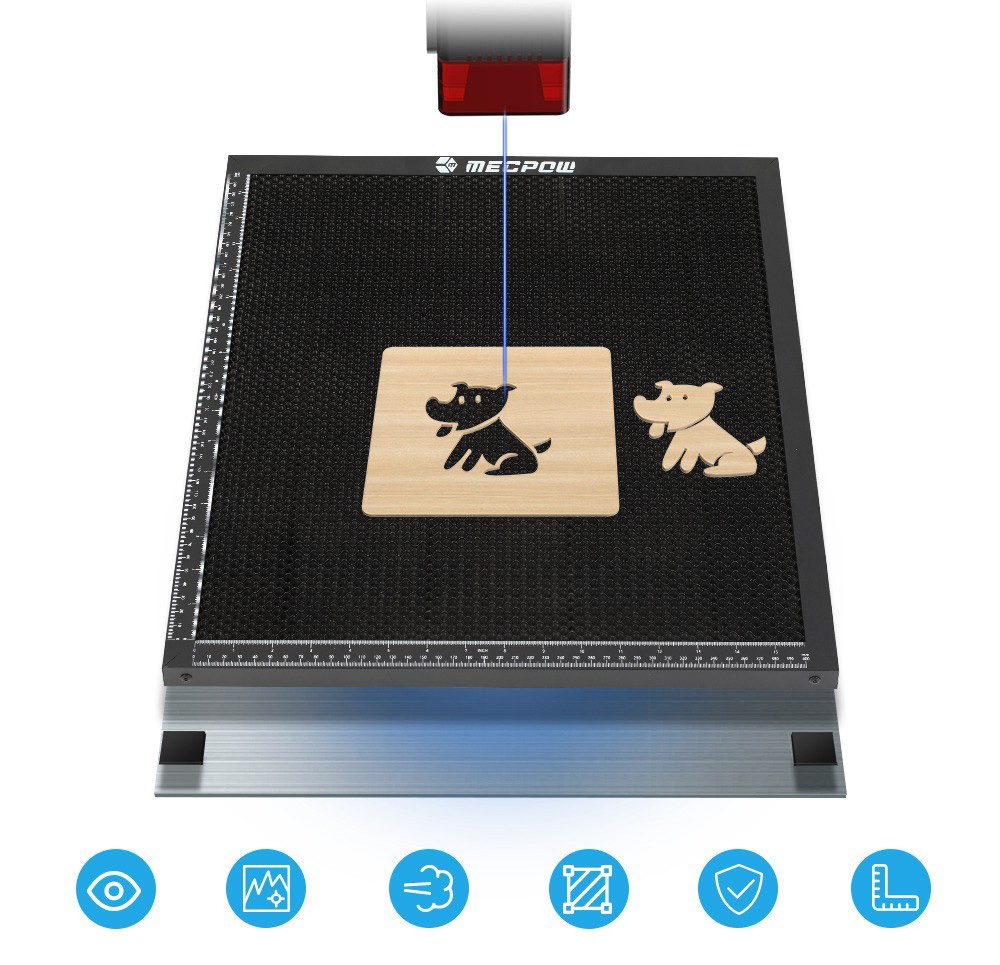 Mecpow H44 440*440*22mm l&eacute;zer&aacute;gy