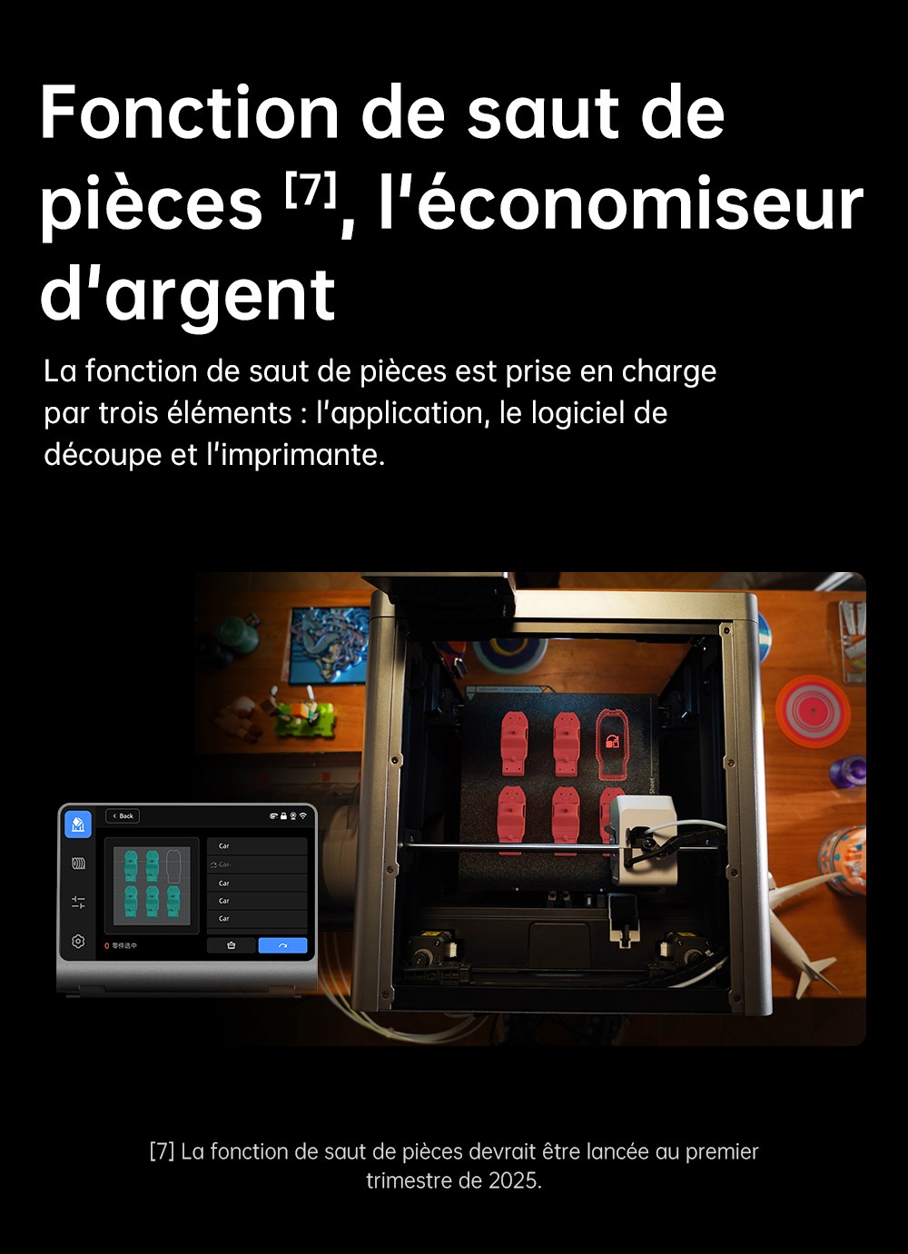 Imprimante 3D ANYCUBIC KOBRA S1 COMBO, impression 8 couleurs &eacute;clatantes, vitesse ultra-rapide de 600 mm/s, mise &agrave; niveau automatique, t&ecirc;te d'impression 320 &deg;C, ultra-silencieuse 44 dB, construction CoreXY, 250 x 250 x 250 mm