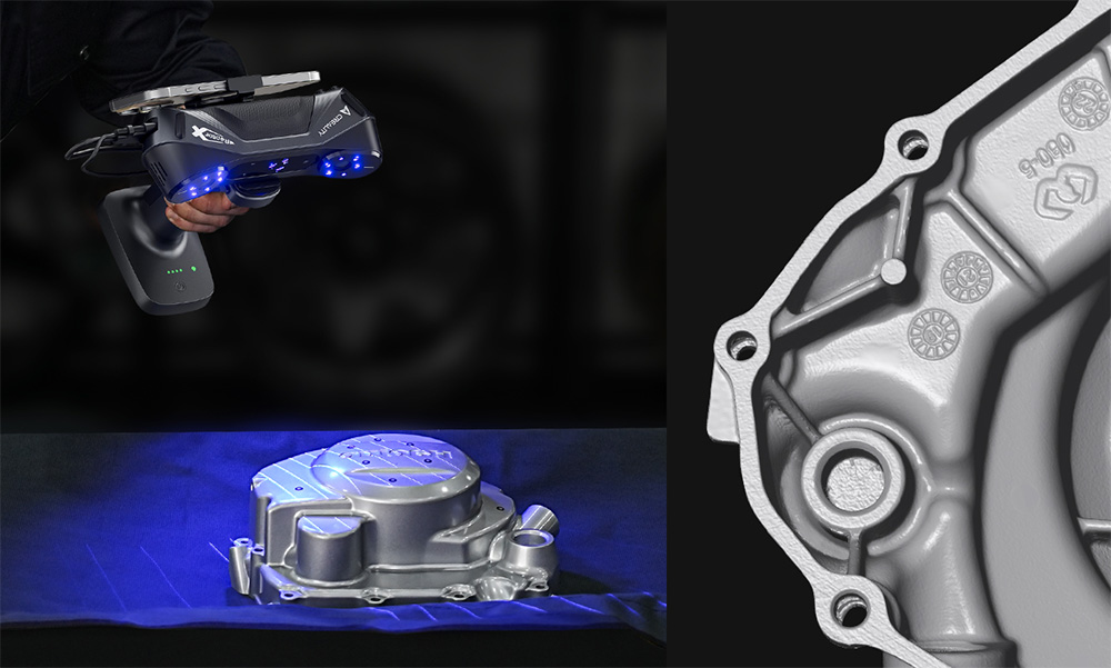 Creality RaptorX 3D Scanner, Wireless Hybrid 41-line Blue Laser & NIR, Objects Between 5-4000mm, Wireless Handle, 0.02mm Accuracy